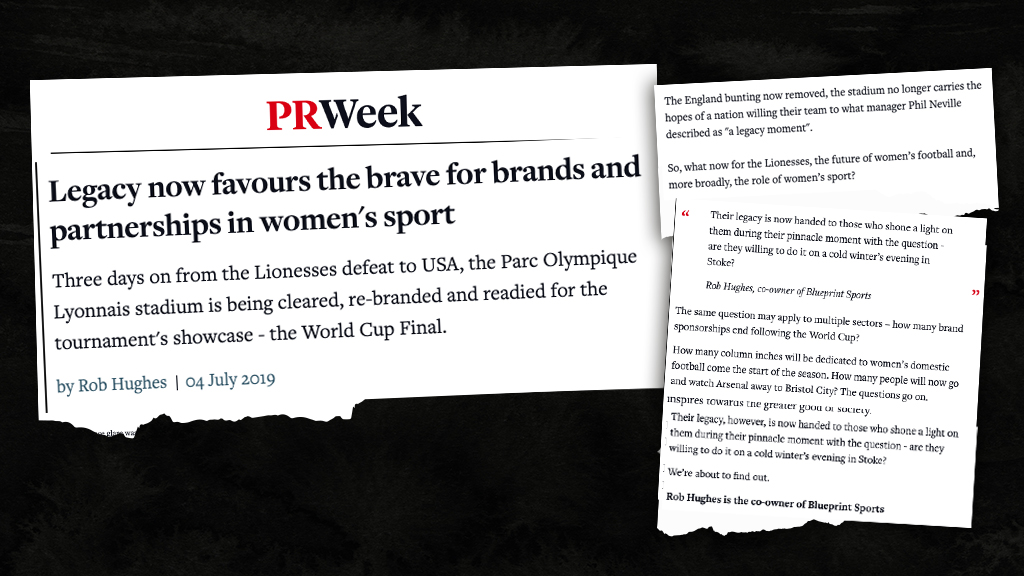 Legacy now favours the brave for brands and partnerships in women's 